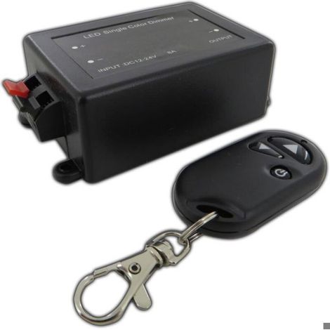 Variateur LED sans fil 12 V avec télécommande, pour tout type d'ampoules LED à intensité variable. [Classe énergétique A] (1/5)