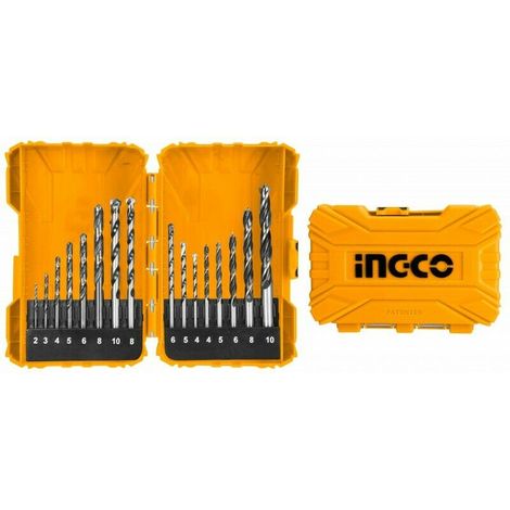 Set 16 punte acciaio trapano muratura legno metallo foratura professionale (1/3)