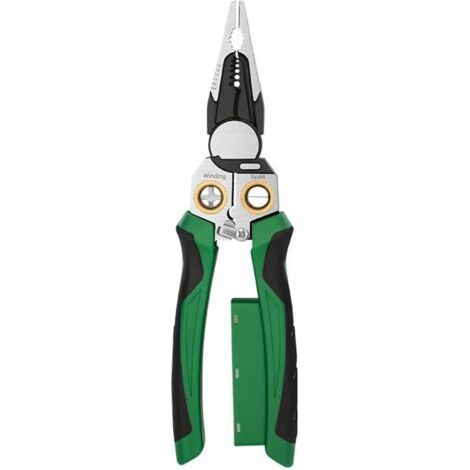 Spellafili elettrici 8 in 1 con tester di tensione, tester di tensione multifunzione, pinze per cavi, forbici per avvolgere e dividere i cavi. (1/5)