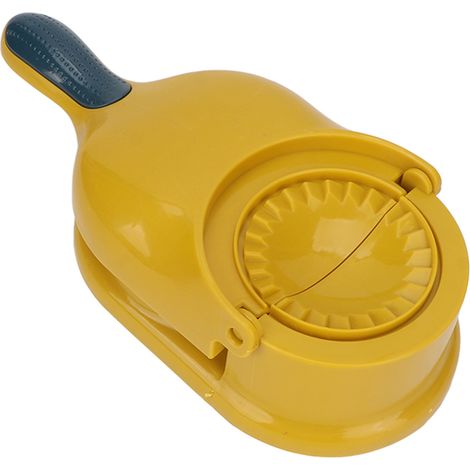 Tragbarer 1-in-1-Ravioli-Maker (manuell), Küchengerät für Ravioli, Nudelpresse, Küchenzubehör, Gelb (1/5)