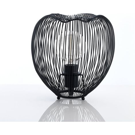 Lámpara de mesa de acero negro mate diseño moderno Lynton (1/5)