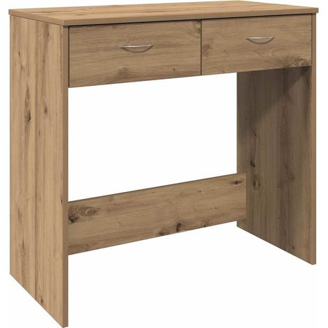 Desk Artisian Oak 80x40x75 cm Engineered Wood vidaXL