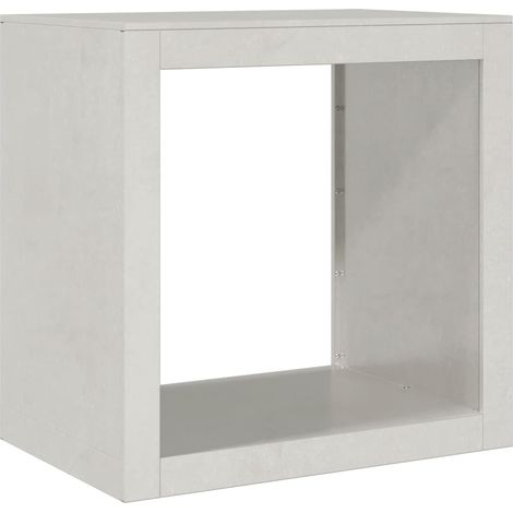 Maison Exclusive - Leñero de acero inoxidable 60x40x60 cm