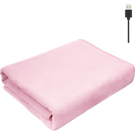 Couverture Chauffante - Flanelle Côtelée Souple - Alimentation USB - Pour Canapé Lit Salon - 150 x 100 cm - 1 Pièce (1/5)