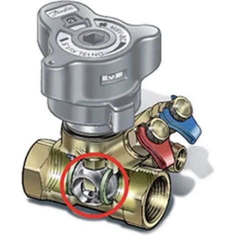 Danfoss Válvula de regulación y medición de circuito,MSV-BD Leno MSV-BD 25, Rp 1, 003Z4003