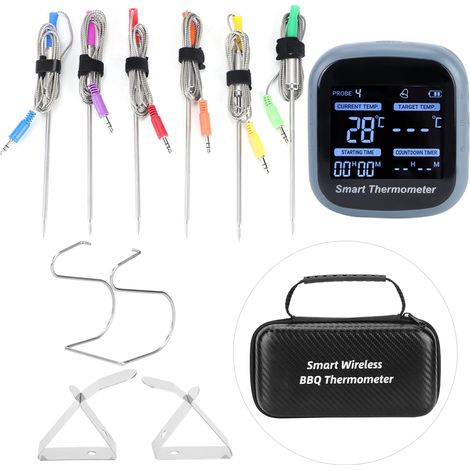 Thermomètre de Cuisson Bluetooth pour Barbecue avec Application, Outil de Gril Intelligent (1/5)