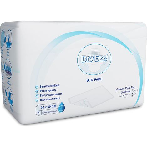 Lot de 30 alèses jetables super absorbantes pour incontinence - Pour matelas, meubles, canapés, chaises, dressage d'animaux domestiques, tapis à haute absorption (90 x 60 cm) (1/5)