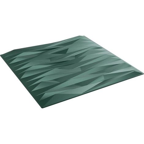 Panneau mural en 12 pièces, vert pierre, 50 x 50 cm, mousse XPS (1/5)