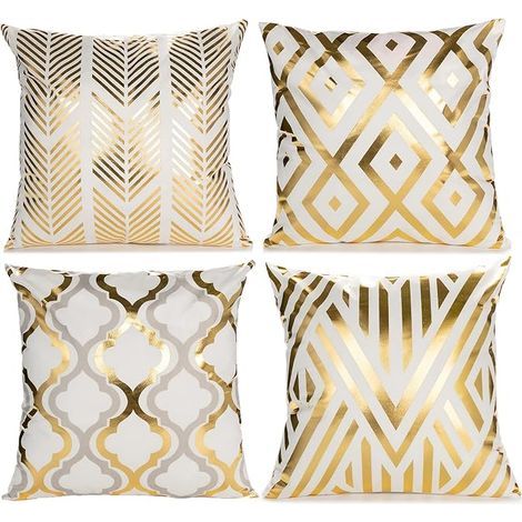 Lot de 2 Housses de Coussin Vert Feuilles, 45x45 cm, Polyester, Décoration Moderne pour Canapé, Jardin, Salon (1/5)