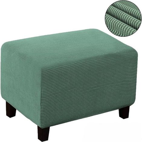 Housse de tabouret carrée, extensible, lavable, ultra douce et universelle, avec base élastique, antidérapante, en jacquard, G (1/5)