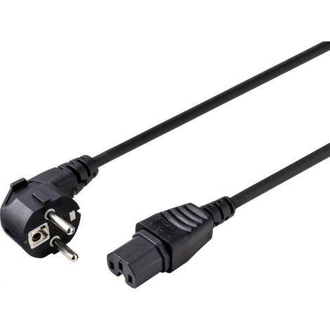 Cavo di rete per IEC Sygonix SY-5043444 Nero 2.00 m