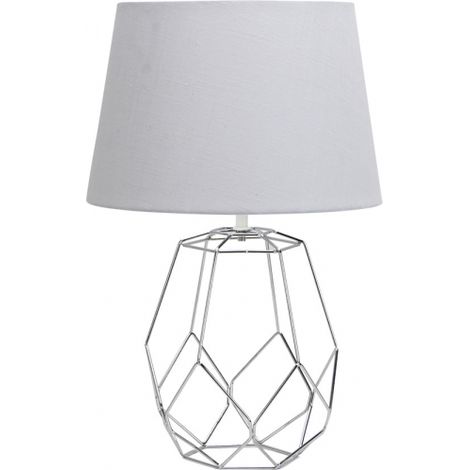 FABRILAMP Labeo Tischleuchte E27 Chrom Weiß