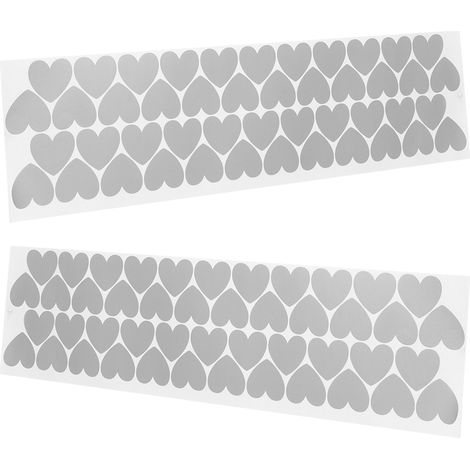 Stickers muraux décoratifs créatifs en forme de cœur pour le salon et la chambre d'étudiant, papier peint écologique à décoller (1/4)