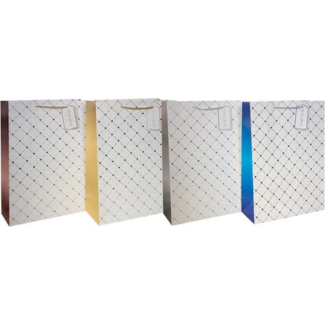 Borsa decorativa PL-9 grande, mix di cuori placcati oro
