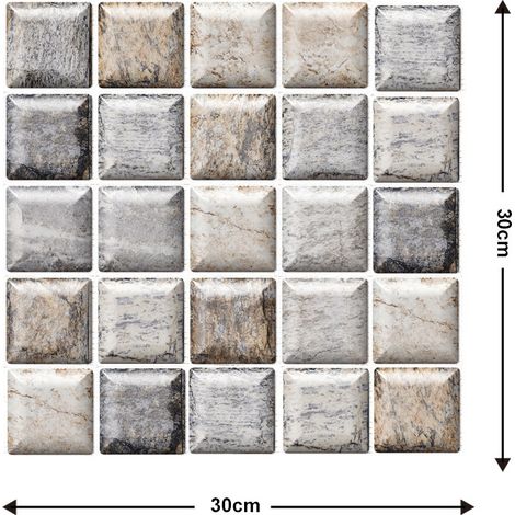 5 Pièces Autocollants muraux 3D autocollants pour chambre à coucher - Papier peint mousse décoratif pour fond de mur (1/2)