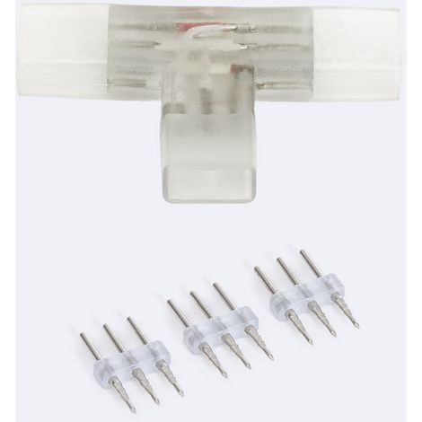 Connettore Tipo "T" per Striscia LED CCT 220V AC Larghezza 14 mm 14 mm (1/2)