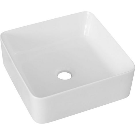 Lavabo appoggio 39x39 cm bianco LA54 (1/5)