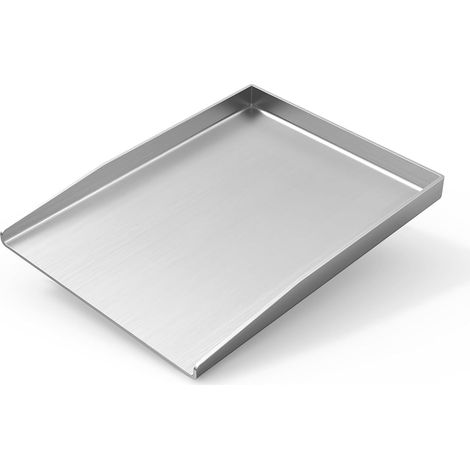 Stainless Steel Griddle Plate 37 x 26 cm, Universal BBQ Grill Plate Suitable for Gas Grills and Charcoal Grills, Rectangular (1/5)