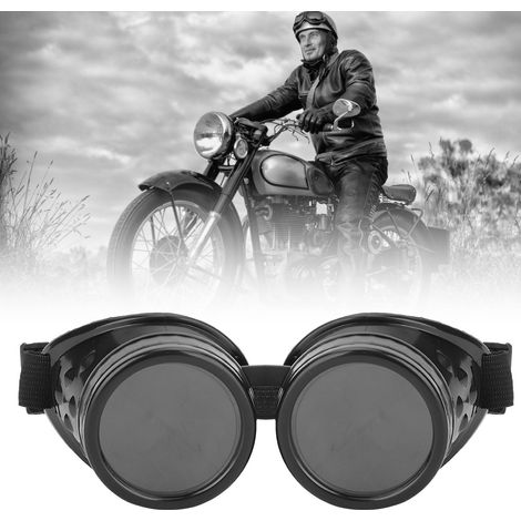 Lunettes Steampunk Vintage à Double Couche ABS pour Déguisement et Décoration de Fête - Noir (1/5)