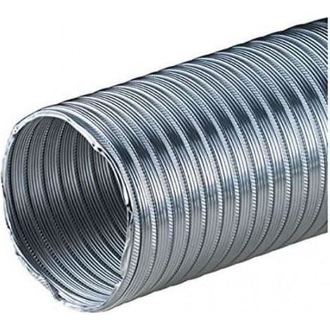Tuyau Flexible Aluminium - Ø 100 mm - Longueur 3 m - Résistant à la Chaleur - 1 Pièce