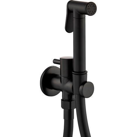 VALAZ Grifo de bidet empotrado redondo 1 vía negro mate Serie Guadiana (1/2)