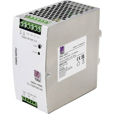 TRU COMPONENTS TC-13850164 Alimentation rail DIN 48 V/DC 5 A 240 W Nbr. de sorties:1 x Contenu 1 pc(s) (1/4)