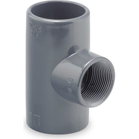 TE 90º REDUCIDA PVC PRESION MIXTA 90X2 1/2