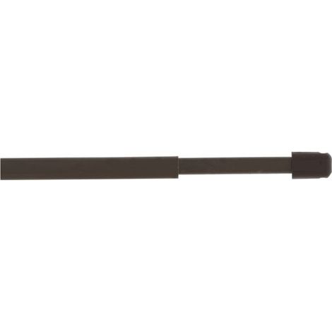 Barra de cortina extendida marrón 80/140cm X2 Bl - Mobois