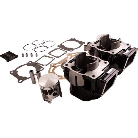Kit de cilindro, pistón y junta, diámetro de 64,00 mm, carrera de 54,00 mm, peso de 5 kg, compatible con Yamaha Banshee 350, juego completo de componentes. (1/5)