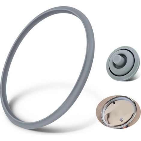 Pressure Cooker Rubber Gasket Seal 22 cm + Cooking Signal Seal for Perfect 3 L 4.5 L 6.5 L 8.5 L Food Safe (1/5)