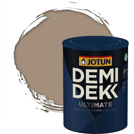 Peinture Bois - DEMI DEKK ULTIMATE - Lasure Opaque Satinée - RAL 1019 - 0,75L (1/2)