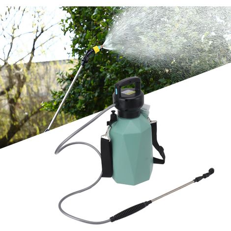 Pulverizador eléctrico de alto rendimiento Rhombus 7.4 V 5 l con 3 boquillas y lanza extensible. (1/5)