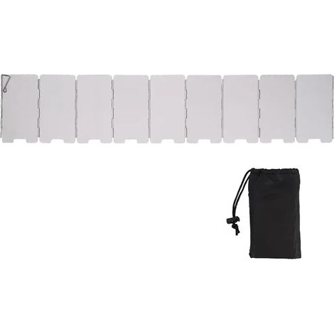 Pare-Vent pour RéChaud De Camping Pare-Brise Pliable for réchaud à gaz, 9 pièces, for Camping en Plein air, Portable (1/5)