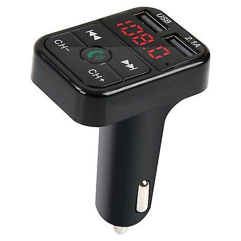 Émetteur FM Bluetooth 5.0 sans fil mains libres, lecteur audio MP3 pour voiture, double port USB 2.1a, chargeur rapide, modulateur radio (1/5)