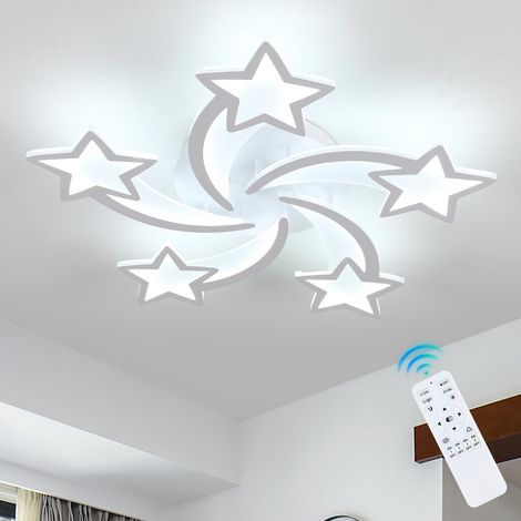 Plafonnier LED Dimmable 50W Luminaire Plafonnier avec Télécommande (1/5)