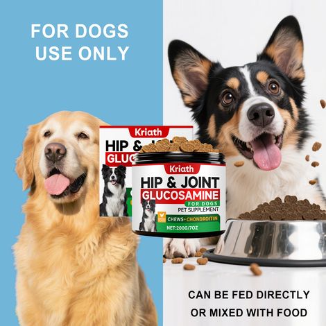 Formule douce pour le soin des articulations des chiens, granulés confortables et pratiques pour une utilisation quotidienne, assurant le soutien des articulations de votre animal – 200 g (1/5)