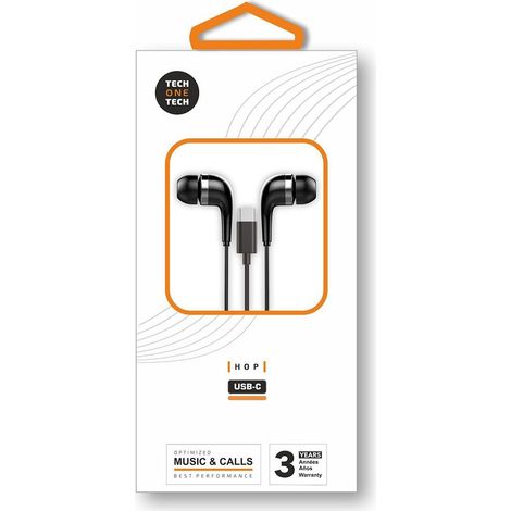 Auriculares hop USB-C negros con sonido de alta calidad (1/3)