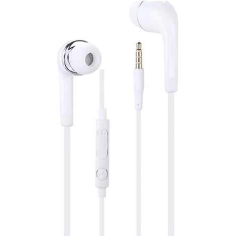 Cuffie per Doogee V31 GT Alta Qualità Audio in silicone ultra comfort controllo del volume e microfono - BIANCO