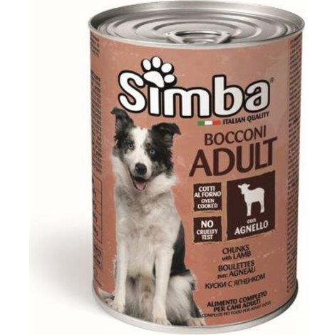 CIBO CANE MONGE SIMBA  415 G BOCCONC AGNELLO- 24,0 pz