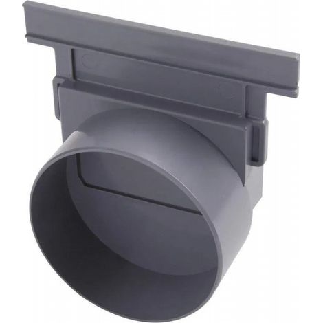 Nicoll – Raccord d'évacuation PVC diamètre 110 mm – Fond naissance pour caniveau haut – Conçu pour évacuation eaux usées