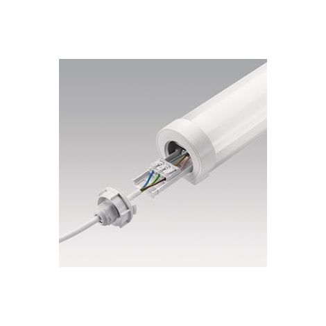 Thorn – Luminaire LED étanche 40W 4000K – Protection IP66 – Corps polycarbonate robuste – Installation Twist & Lock – Pour intérieur humide (1/3)