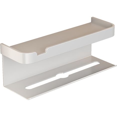 Étagère murale en aluminium spatial pour papier toilette, porte-rouleau de papier toilette étanche, pour salle de bain. (1/5)