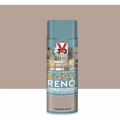 Peinture Multi-Supports Aérosol V33 Easy Réno Chanvre 0,4 L