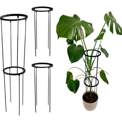 Anillo de soporte para plantas y flores, abrazadera modular, anillo de soporte 3 en 1, 66 cm (1/5)