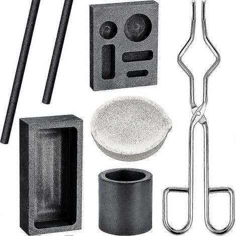 Kit fusion graphite - 2 creusets + baguette - Quartz - Coulée (1/5)