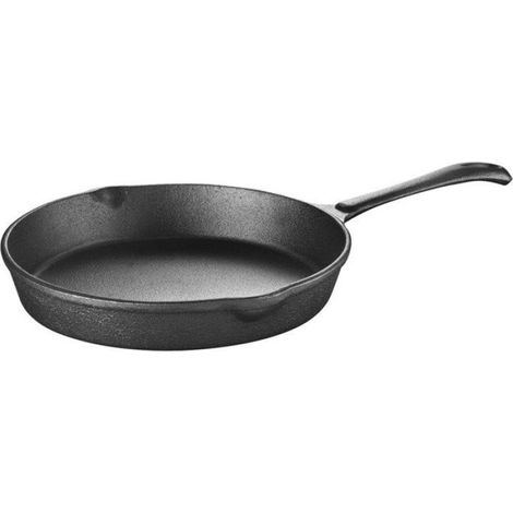 Poêle En Fonte - Diamètre 30 Cm - Pour Cuisinière Et Plaque À Induction - Usage Cuisine Maison - 1 Pièce (1/3)