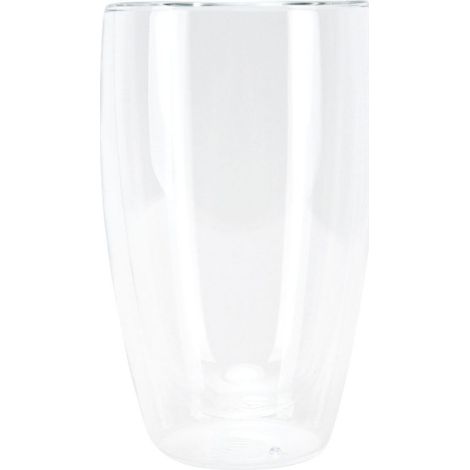 Doppelwandiger, hitzebeständiger, transparenter Milchbecher für Kaffee und andere Getränke, zylindrisches Design (450 ml) (1/5)