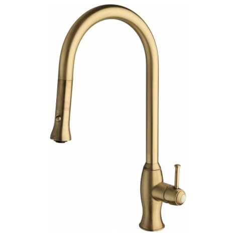 EVIER RETRO CANOVA AVEC DOUCHETTE BI-JETS VIEUX BRONZE - CRISTINA ONDYNA KA53092 (1/5)