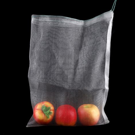 Lot de 50 sacs de protection pour plantes et fruits, en filet avec cordon de serrage, contre les insectes nuisibles, outils de jardinage, 30 x 20 cm (1/5)