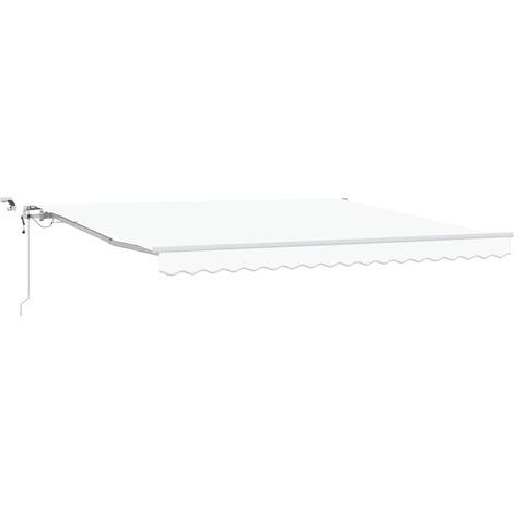 Maison Exclusive - Tenda Retrattile Bianco 400 × 350 cm Poliestere e Metallo